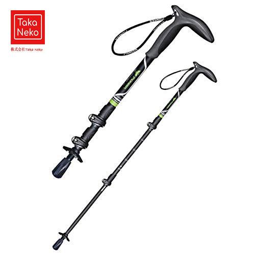 トレッキングポール 折りたたみ式ステッキ レッキングステッキ 伸縮ステッキ 軽量 アルミ製 ステッキ 杖 登山ストックト 登山 散歩 アウトドア 46-100cm 伸縮可