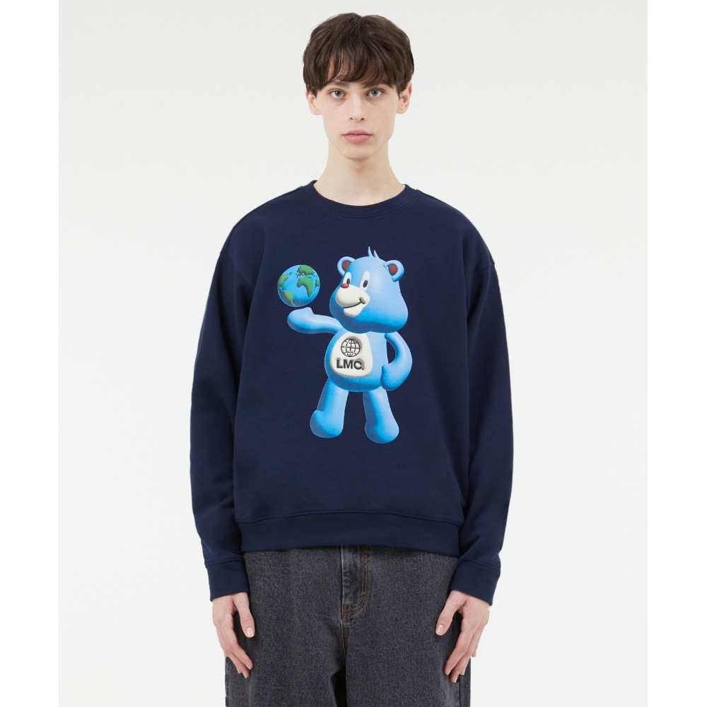 LMC 3D BEAR スウェットシャツ ネイビー