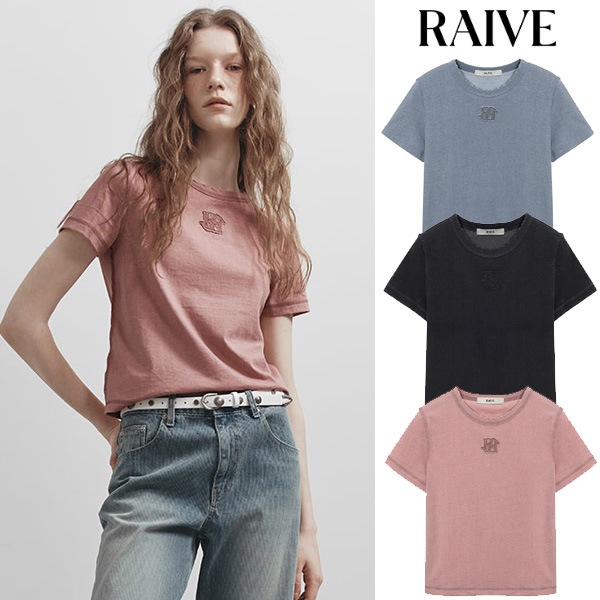 Pigment New Embroidered T-shirt 半袖 Tシャツ_3色