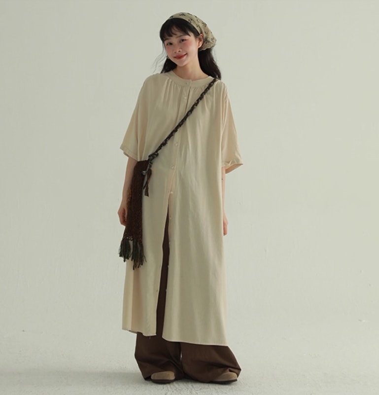 レディース ワンピース かわいい 大人可愛い きれいめ シンプル カジュアル 上品 おしゃれ かっこいい レトロ アジアン エスニック エキゾチック こなれ感 ラフ メンズライク マニッシュ 7,474円