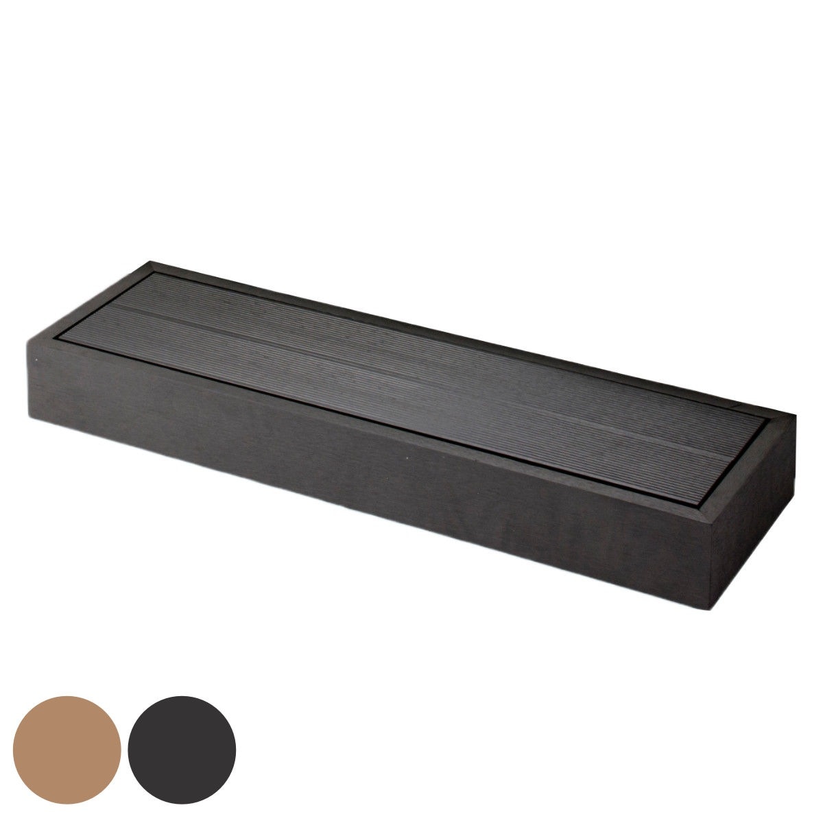 ウッドデッキ 踏台 人工木 ガーデンデッキ 人工木デッキ 樹脂 DIY パーツ ウッドパネル 縁台 掃き出し窓 連結 人工木材 バルコニー ステップ 庭 エクステリア 外構 組立て簡単