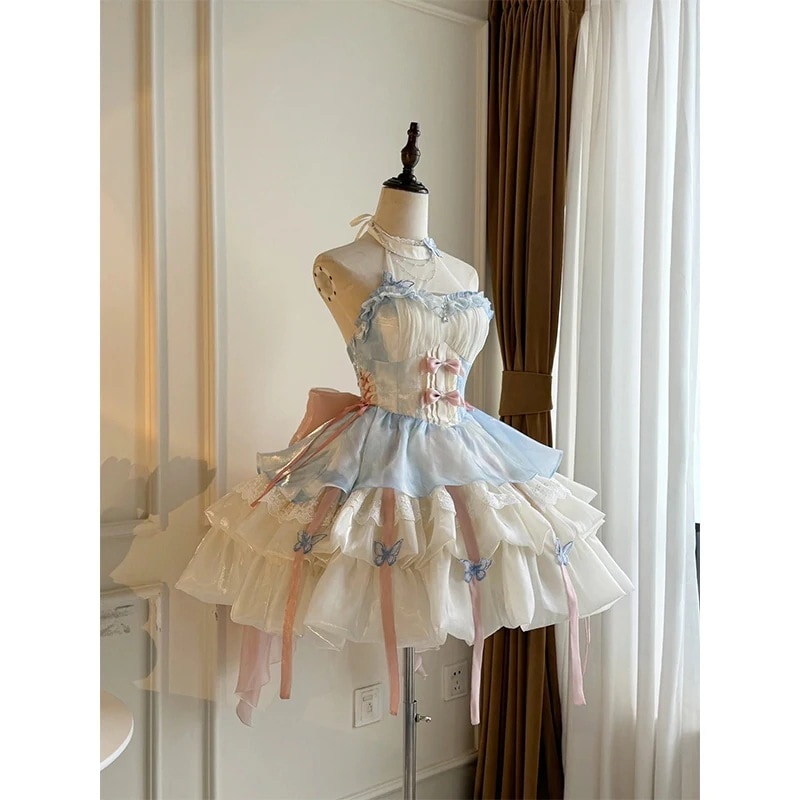 ロリータプリンセス特製ホルターネックサスペンダースカート