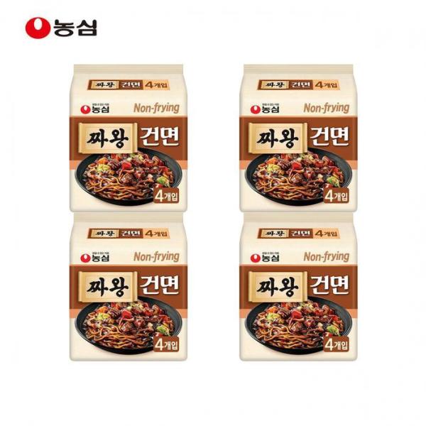 農心 チャワン 乾麺 4入 マルチパック x 4P (16袋)