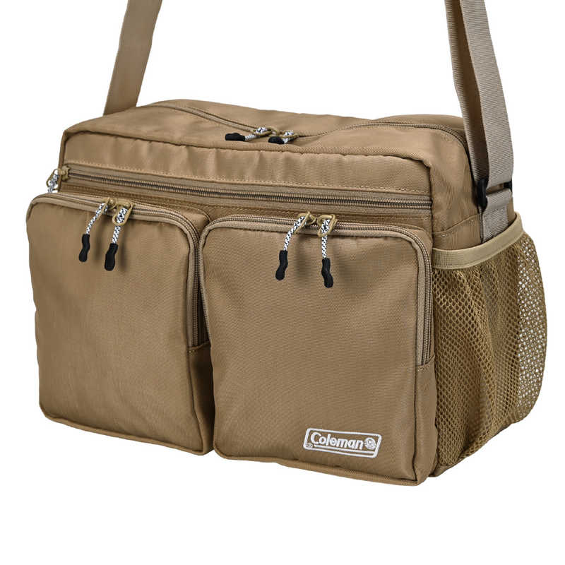 エツミ　Coleman ショルダーバッグL ベージュ　CO-8786
