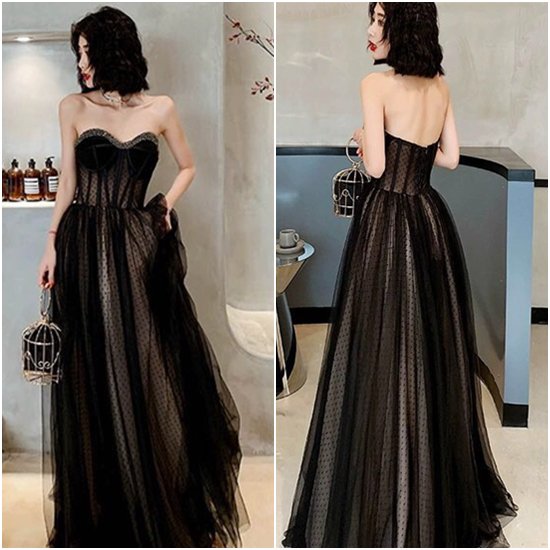 【取寄：納期2週間】演奏会ドレス ロングドレス 大きいサイズ 2XL 小さいサイズ ロングスカート チューブトップ 7,480円