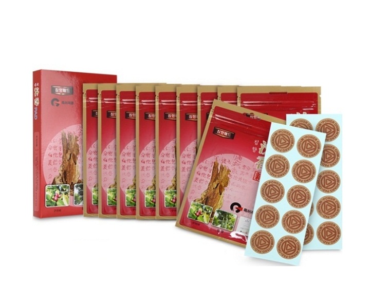 [健康補助用品]沈香 薬用 鎮痛パッチ 小さな コイン サイズ 韓国 体 手首 腰 足首 膝