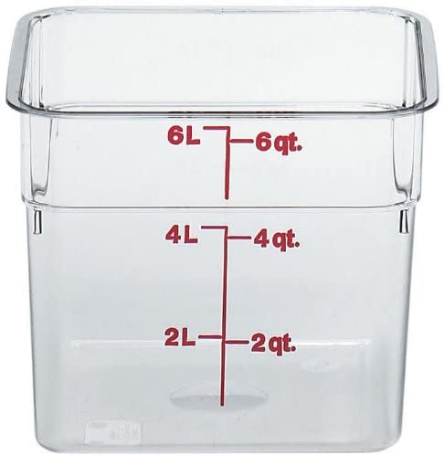 （まとめ買い）角型フードコンテナークリアー 6SFSCW 5.7L [x3]