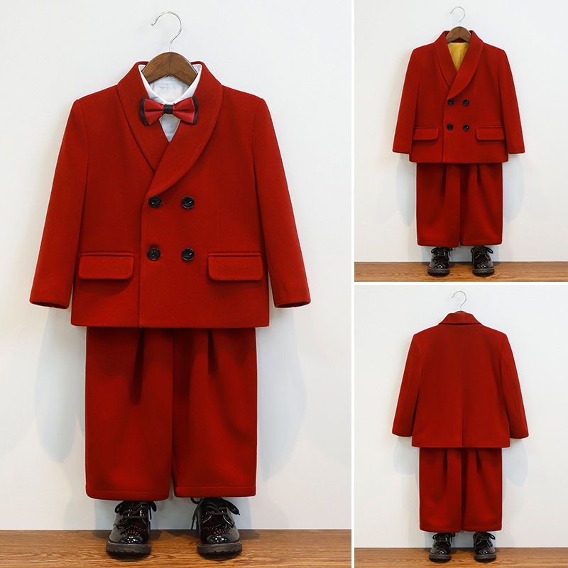 男の子 スーツ セット かっこいい 子供 裏ボア入り スーツ フラワーボーイ ウェディング服 司会 ランウェイ 発表会 衣装