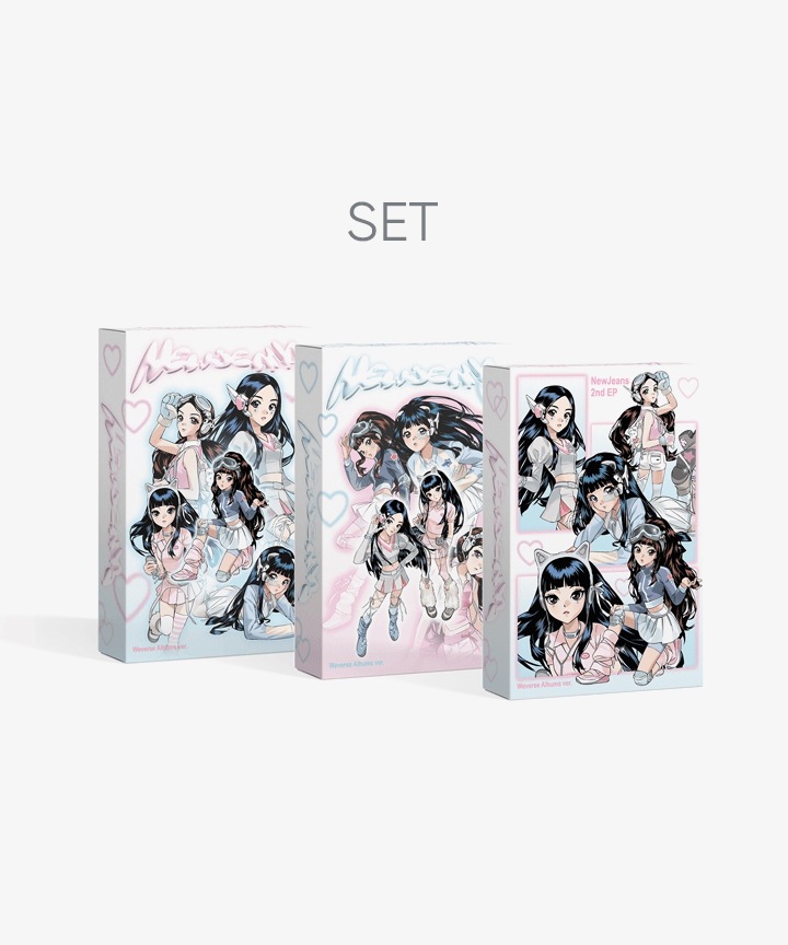 (7予約注文) NewJeans 2nd EP Get Up / Weverse Albums ver. (Set)