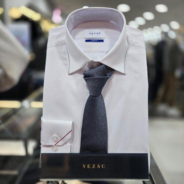 YJESF3974/GY 縦編みソリッドシルクミックススリムタイ_DG