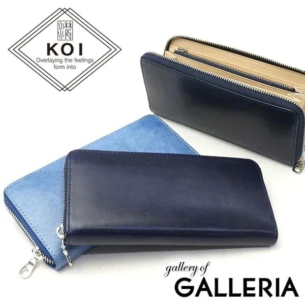 バギーポート 財布 BAGGY PORT ラウンドファスナー長財布 KOI INDIGO DYE SMOOTH 藍染めレザー 本革 メンズ レディース KOI コーアイ ZYS-097