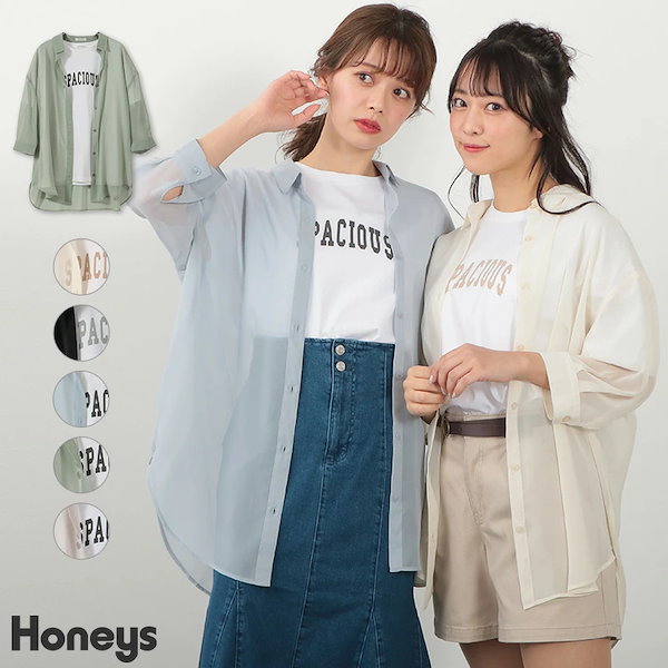 [Qoo10] Honeys 【SOLD OUT】Ｔシャツ付シアーシャ