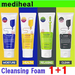 1+1★MEDIHEAL★クレンジングフォーム/アクアリング/ティーツリーケア/コラーゲン/毛穴清浄炭/Cleansing Foam