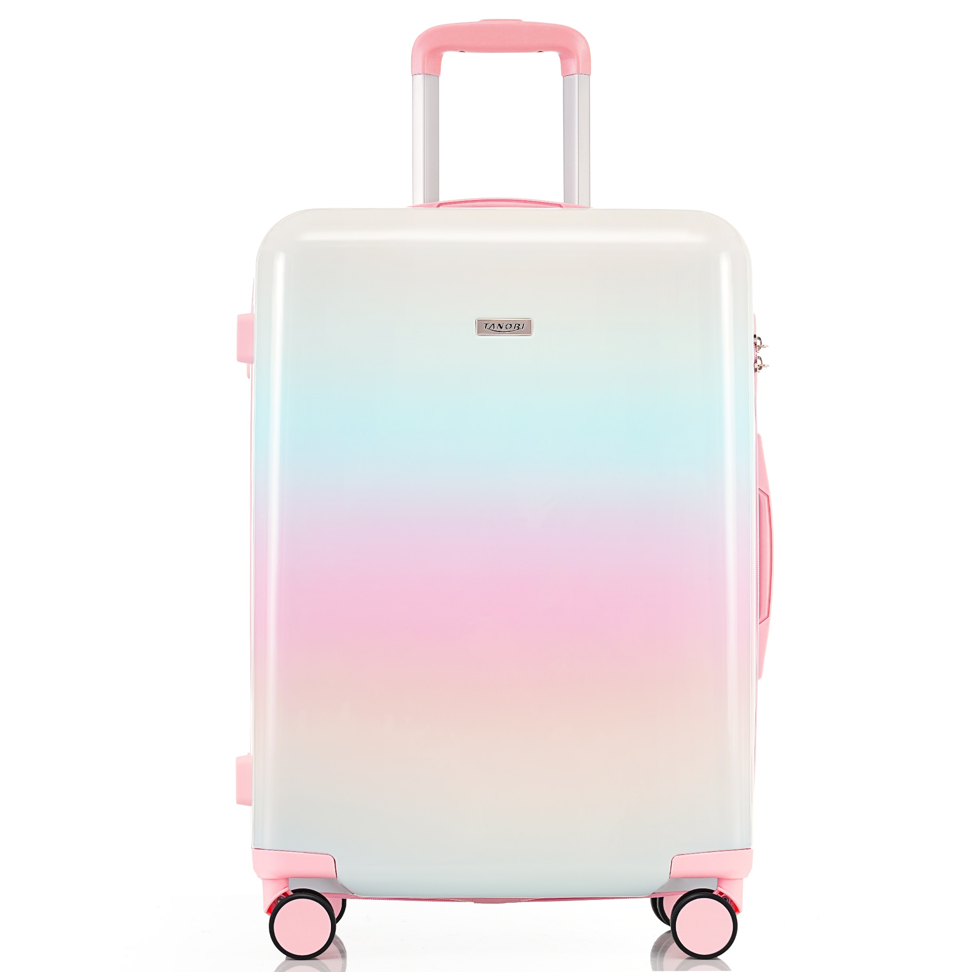 スーツケース Mサイズ キャリーケース キャリーバッグ ストッパー付き 大容量 超軽量 軽い おしゃれ かわいいダブルキャスター 中型 3日7日 ファスナー suitcase