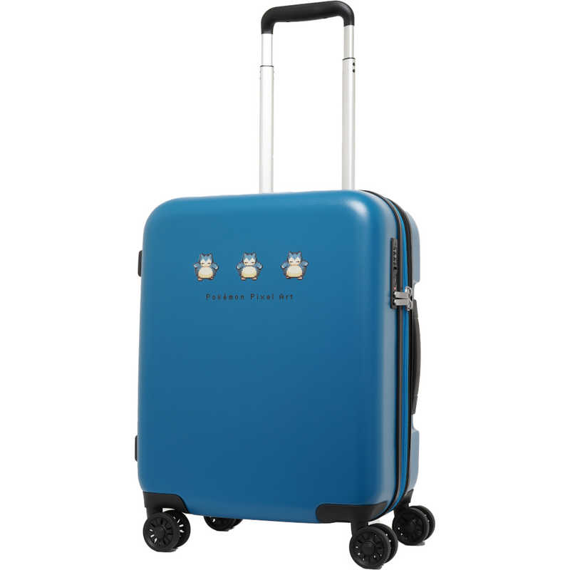 ポケモン　スーツケース ピクセルアート ファスナータイプ 旅行目安日数：3～4泊 約37L 拡張時約43L TSロック搭載 ［TSAロック搭載］ ブルー　PK-0894-46-BL