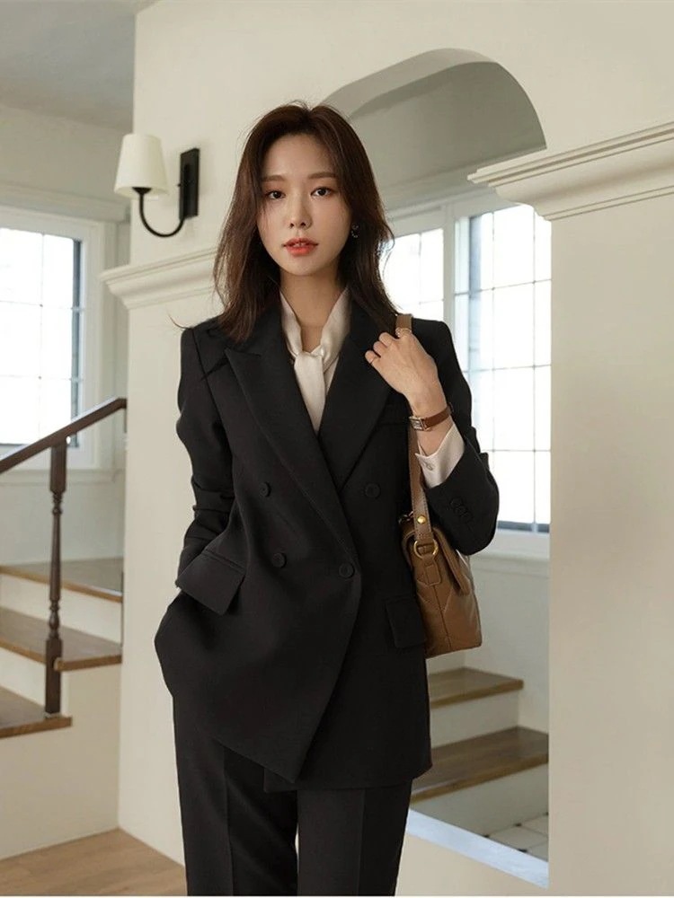 【限时折扣】セットアップ 涼しく楽ちんセットアップ韓国ファッションスーツズボンスカートベストキャリアウーマンスーツ着 L職業服 カジュアルおしゃれ 二点セット 6,491円