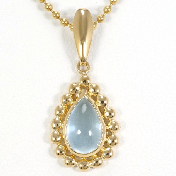 K18 18金 YG イエローゴールド ネックレス 天然石 約45cm ジュエリー 中古