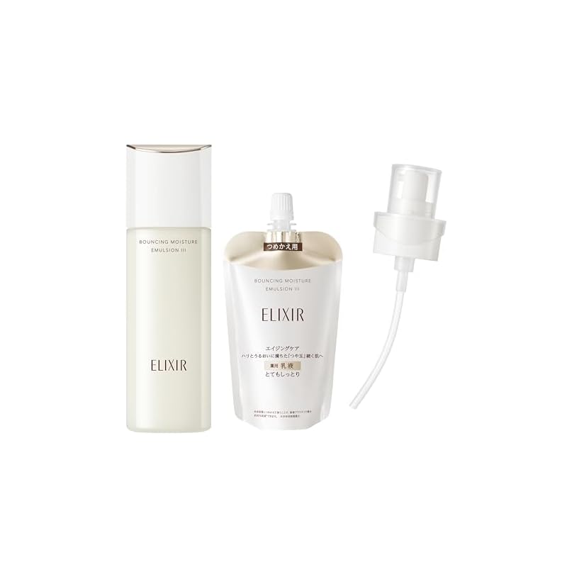 【Amazon.co.jp限定】ELIXIR エリクシール リフトモイスト エマルジョン SP 3(とてもしっとりタイプ) 本体130mL +レフィル110mL+専用ディスペンサーつき 医薬部外品 乳