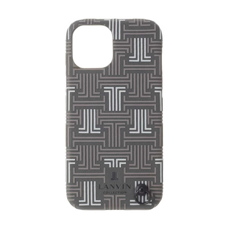 ランバン　Shell Case Signature with Neck Strap for iPhone 13 mini [ Gray ] 　LCSIGRYSCNSIP2154