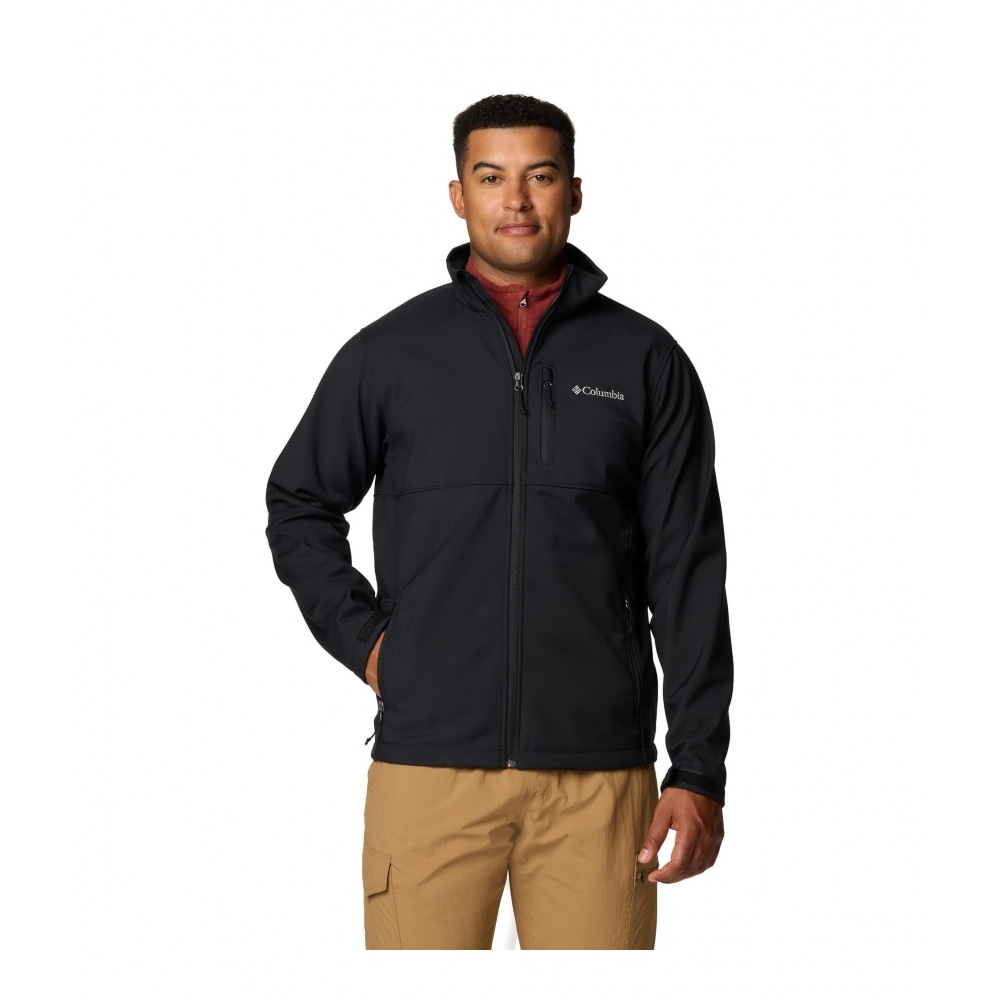 コロンビアアセンダー ソフトシェルジャケットブラック 2