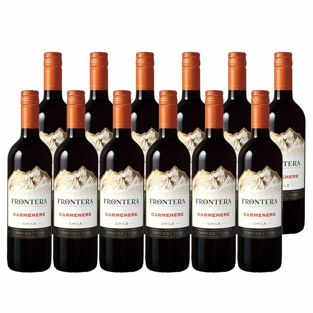 【送料無料】［チリワイン/ミディアムボディ/辛口］コンチャイトロフロンテラ カルメネール 750ml12本【北海道沖縄県東北四国九州沖縄県は必