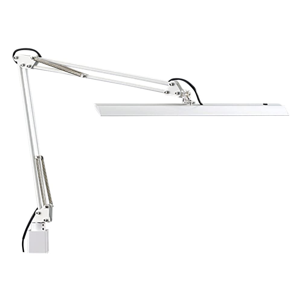 山田照明 Z-LIGHT LEDデスクライト 高演色Ra90 肌色きれい 明るさ2430Lx 合金鋼 ホワイト Z-10RW 36729
