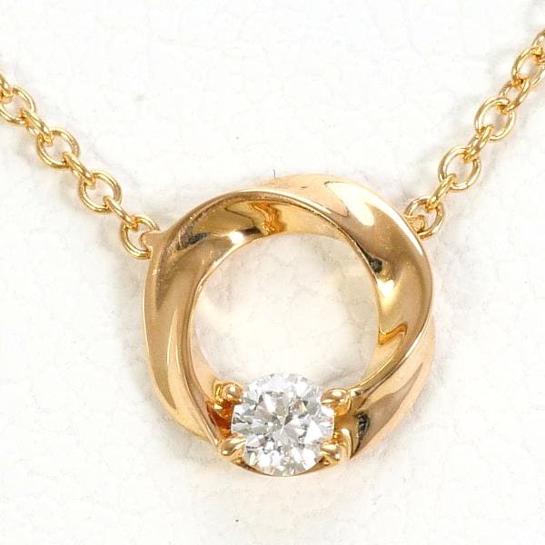 スタージュエリー K18PG ネックレス ダイヤ 0.03 約40cm ジュエリー 中古