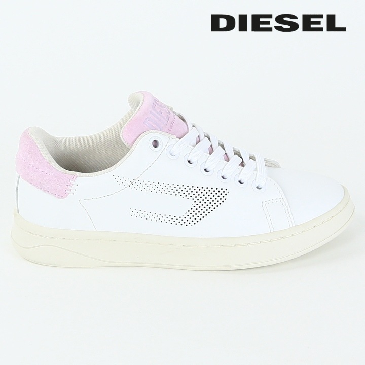 【EUR35/22.5cm】 レザーローカットスニーカー 靴 レディース S-ATHENE LOW W 牛革 本革 パンチングロゴ die-l-k-f4-k92