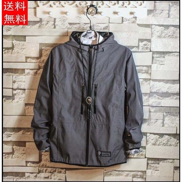 新作 両面 ハイネックマウンテンパーカー ツイル生地 ピグメント加工 マンパー