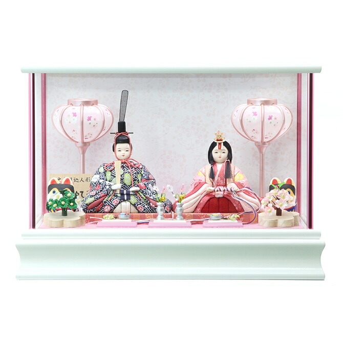 雛人形 ひな人形 お雛様 おひなさま かわいい 手作り 2025年 新作 秀光 限定品 送料無料 コンパクト ミニ 初節句 ひな祭り 木目込 一秀 二人 ２人 親王 平飾り 男雛 女雛 買得 お得 人