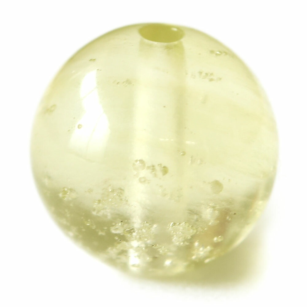 「1点もの 現品」 1粒売り リビアングラス 8mm (実寸7.5mm) パワーストーン バラ売り 天然石 パワーストーン ばら売り ビーズ 穴あき 1玉売り アクセサリー パー zz000245-s