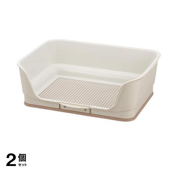 リッチェル 犬用 お掃除簡単ステップ壁付トイレ レギュラー 1組入 (アイボリー) 2個セット