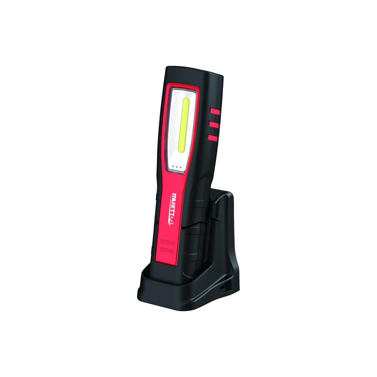 Must Tool マストツール MWL-601R LEDワークライト 600ルーメン 充電式 IP65 防塵 防水 フック付 マグネット 専用充電スタンド付