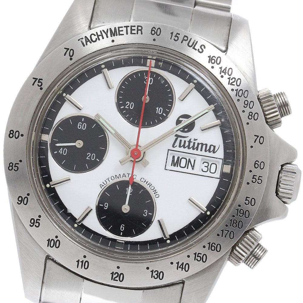 チュチマ TUTIMA 7750 クロノグラフ 自動巻き メンズ 内箱付き_962962【中古】