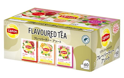 他サイト： リプトン紅茶 フレーバーティーアソート 3種(アップルピーチ&マンゴーミックスベリー) ティーバッグ60袋の商品画像