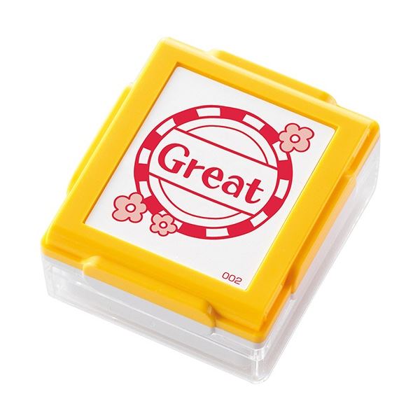 (まとめ) シヤチハタ いいね スタンプくん イエロー Great PEW-A1-R-02 1個 (×20セット)