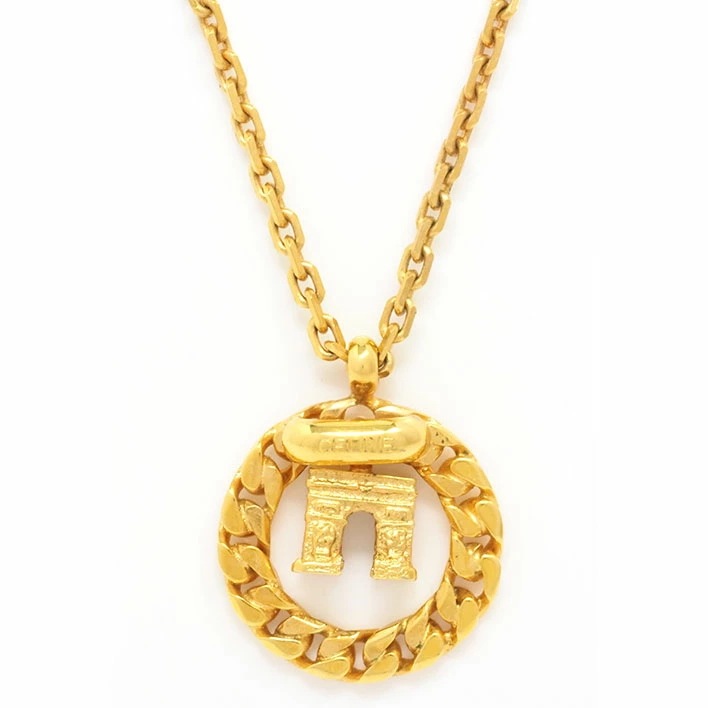 セリーヌ 凱旋門モチーフ　キヘイラウンド 【ネックレス】