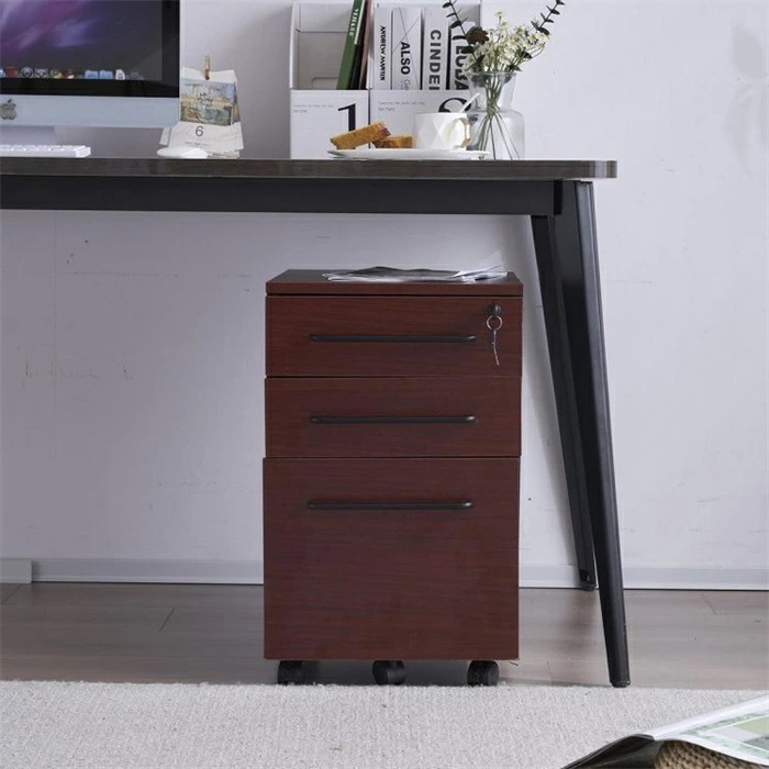 新品入荷 大容量 完成品 デスクワゴン サイドワゴン ラック 3段 鍵付き A4 ファイル オフィス キャスター付き 脇机 引き出し 事務机 キャビネット ナチュラル China Solid Wood