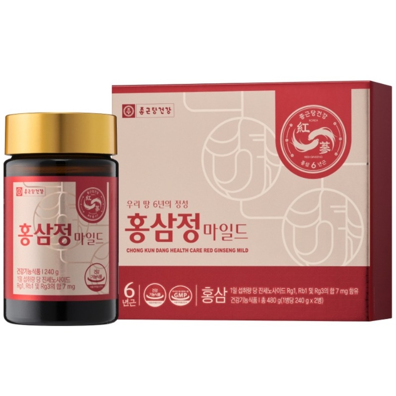 6年根紅参錠マイルド 480g 1個