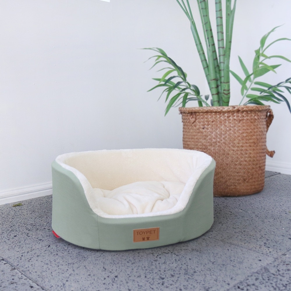ペット モノベッド - 楕円形/オリーブ Mono Bed - Oval / Olive