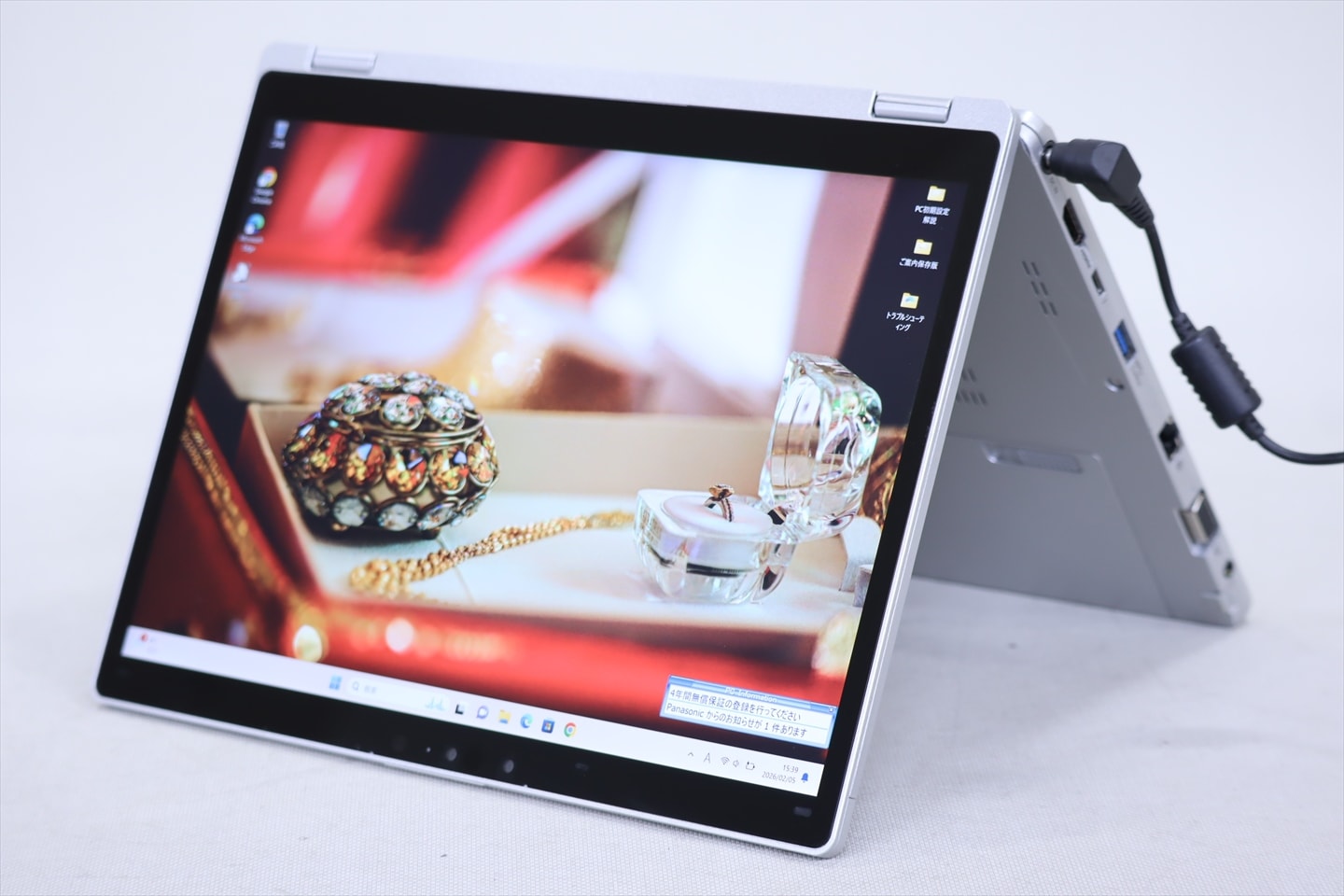 即配 2022年WQXGA+液晶パワフル2in1PC Lets note CF-QV1SFLAS i7-1185G7 16G 512G 12.0WQXGA+ Wi-Fi6 BAA評価