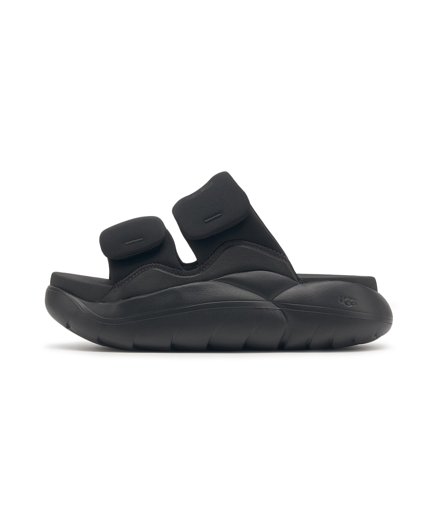 【UGG】LA Alto Stitch Slide 厚底 ベロクロ サンダル Qoo10] UGG UGG LA ALTO STITCH S : シューズ