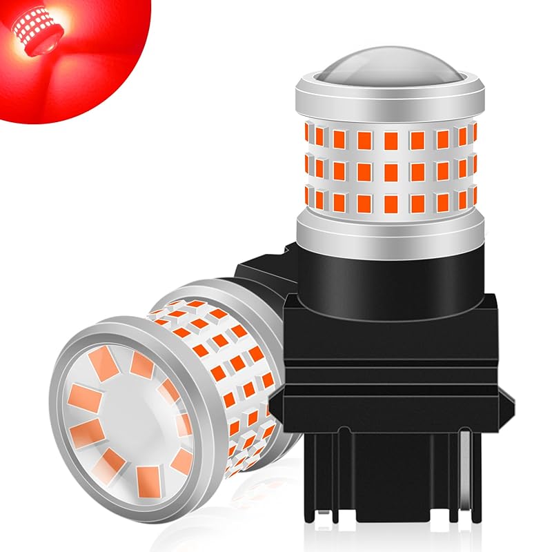 Fenikso T25 3156 led シングル レッド ブレーキランプ テールランプ 69連 DC12V ストップランプ 2個