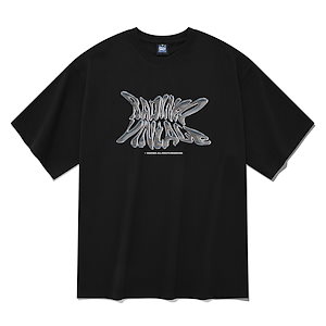 Tシャツ・カットソー NOT4NERD Split TShirts Black TS096BK Men's T-shirt with runway set print | Black | Diesel