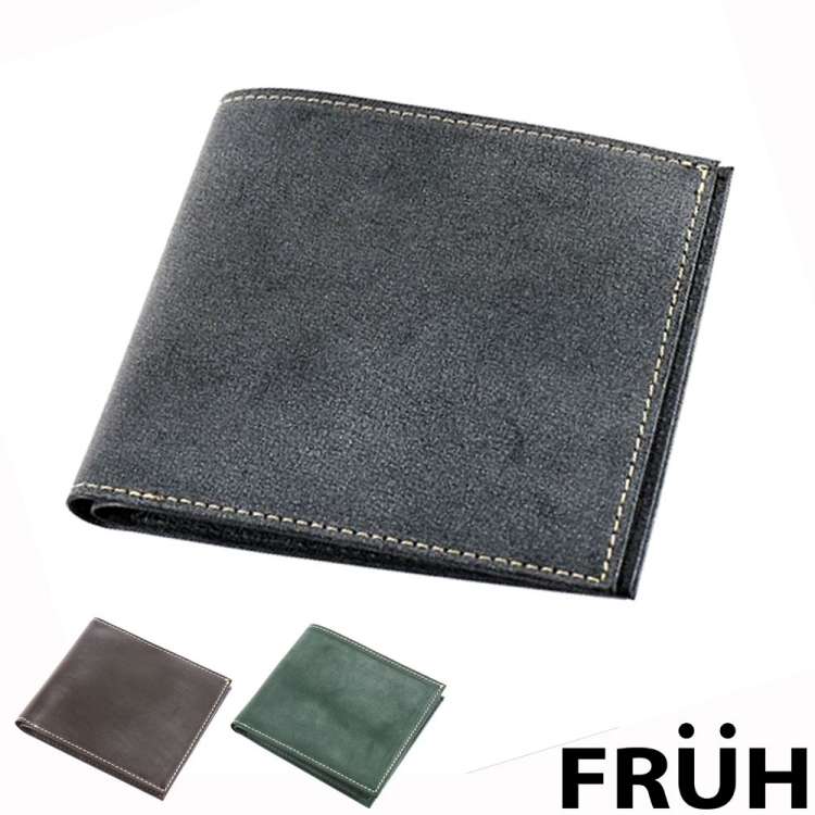 FRUH フリュー 国産 オールブライドル レザー スマート ショート ウォレット 2つ折り財布