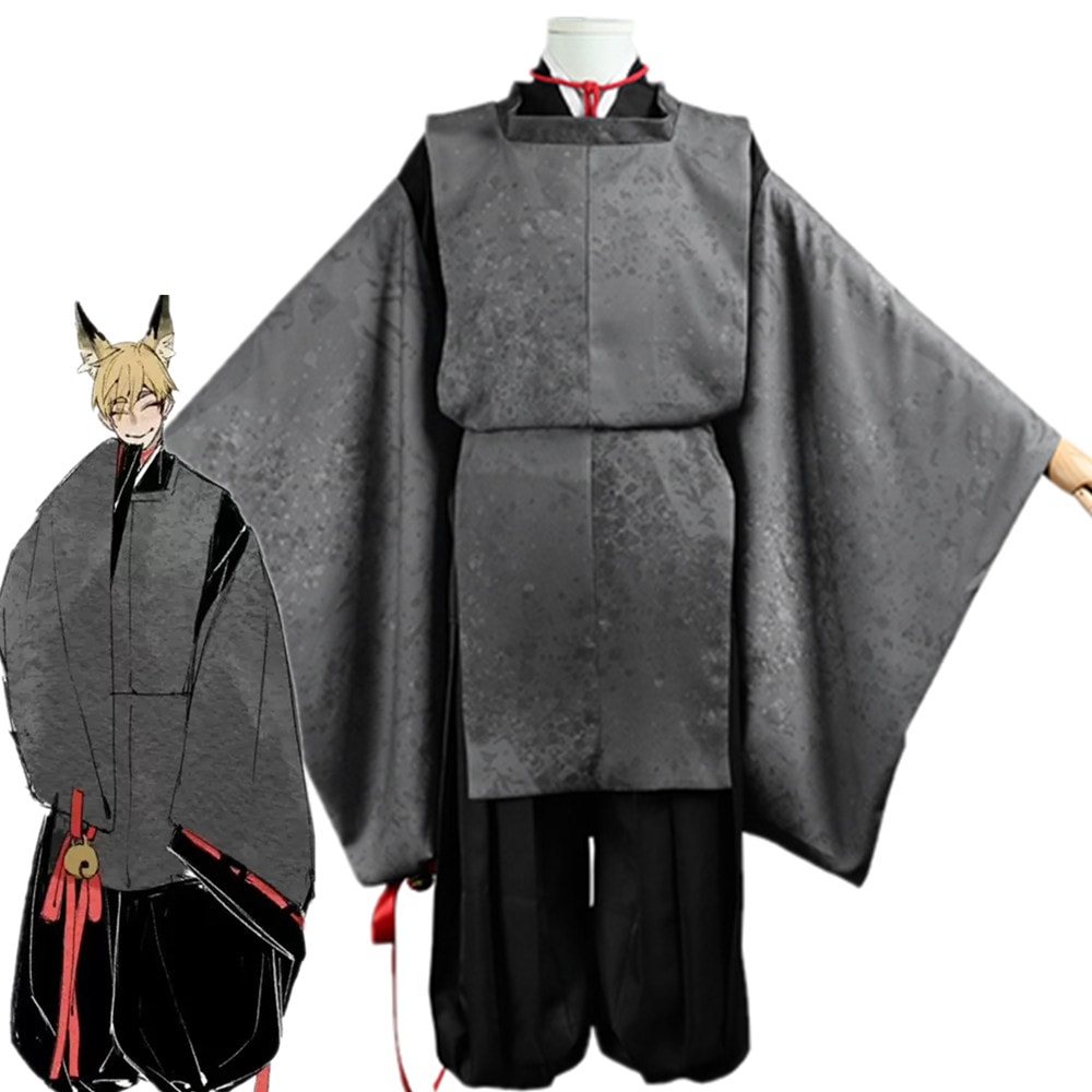 ハイキュー!! 神隠しシリーズ 和服 宮侑 キツネ 着物 コスプレ衣装 コスチューム ハロウィン 変装 仮装 狐の耳付き