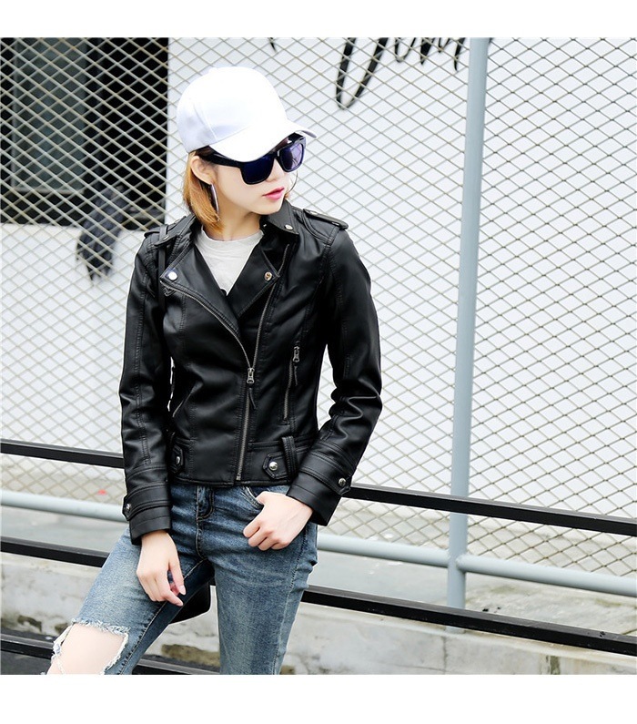 5185.ライダースジャケット（ブラック）2019 春夏 sale アウター 美ライン おしゃれ きれいめ カジュアル ショート フェイクレザー オフィス ビジネス お出かけ パーティー 女子会 普段