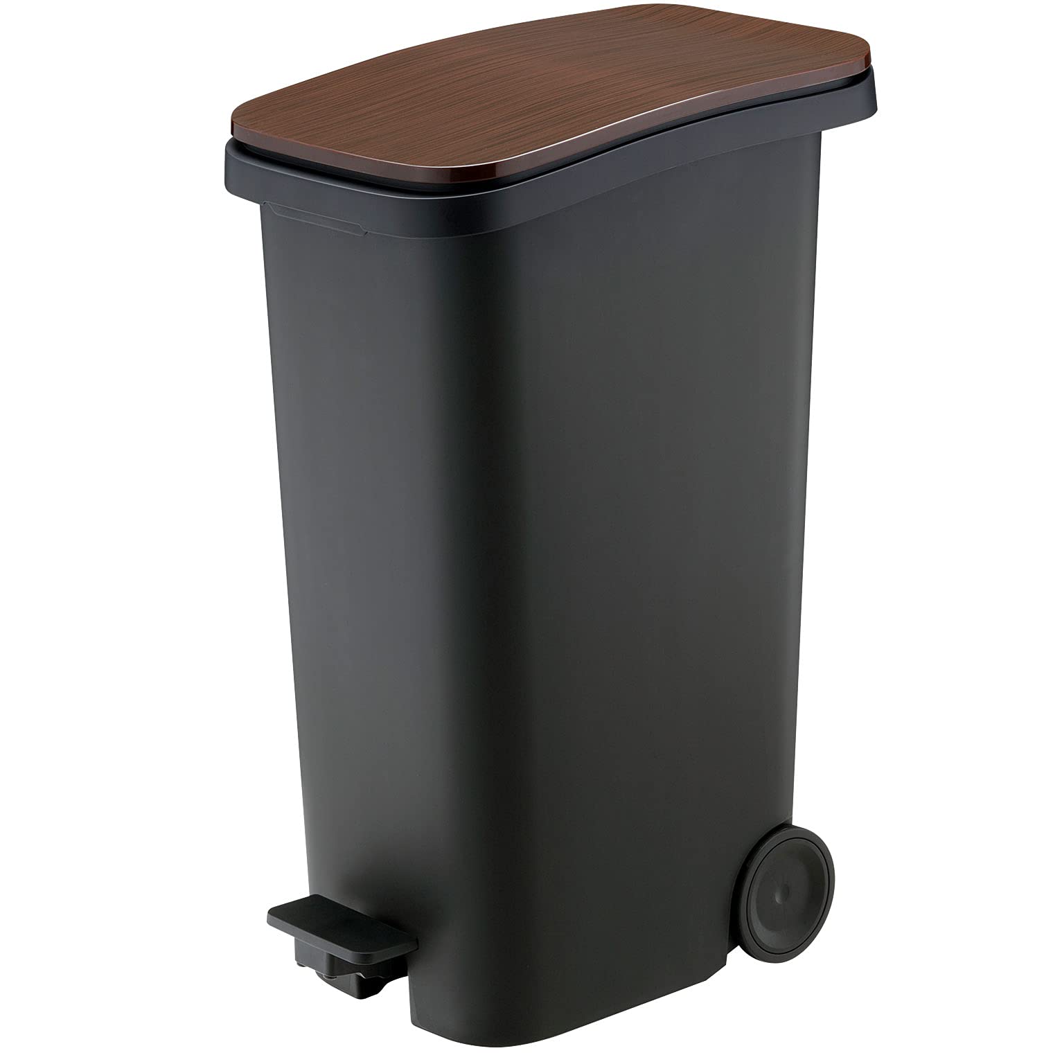 リス ゴミ箱 ペダル ダストボックス キャスター付き ウッド 31L smooth 日本製