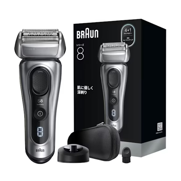 メンズシェーバー シリーズ8 8617s シルバー 電気シェーバー 最大60分使用可能