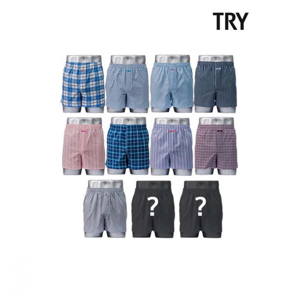 (TRY) メンズコットンボクサー 9+2 ランダムパッケージ